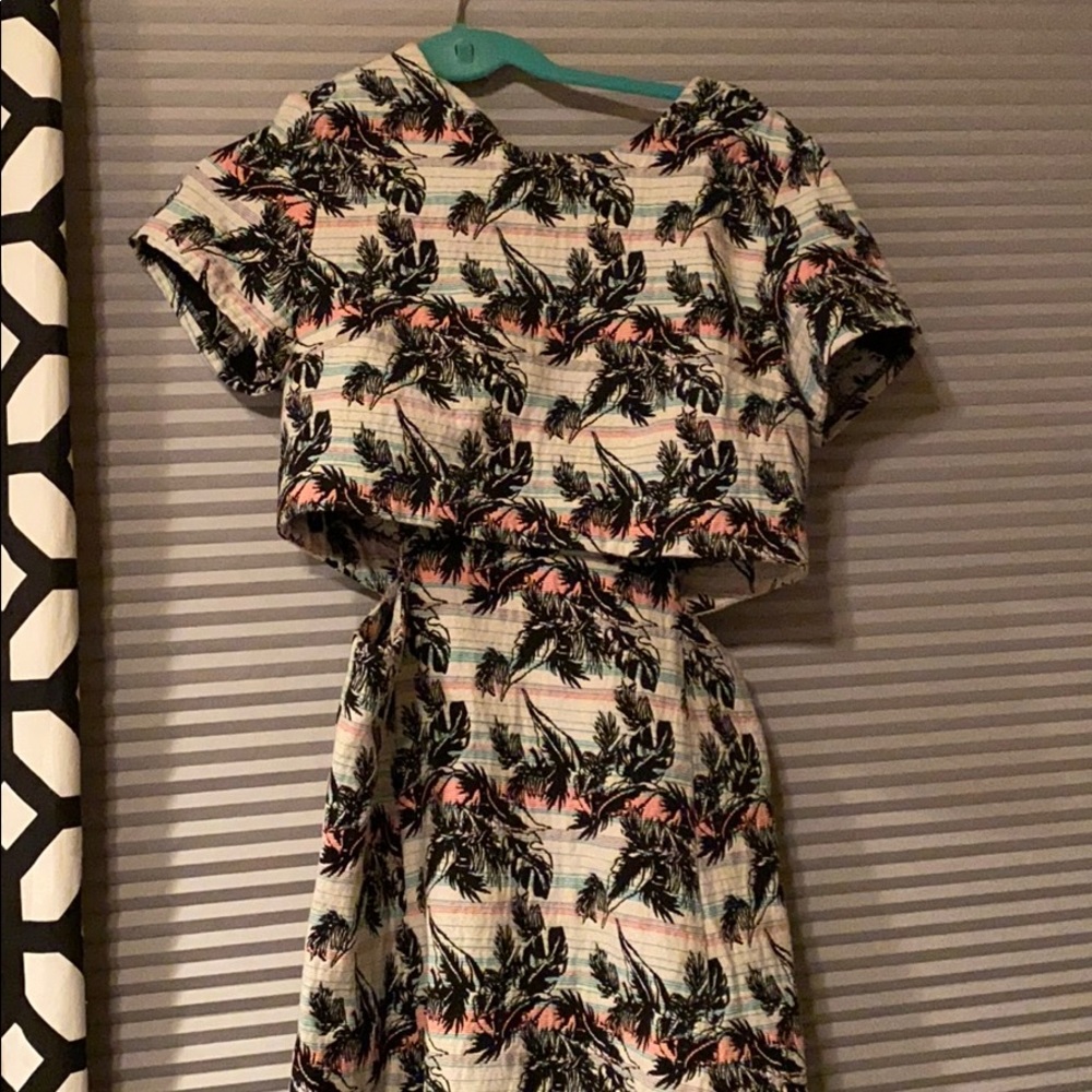 Top-shop palm tree dress